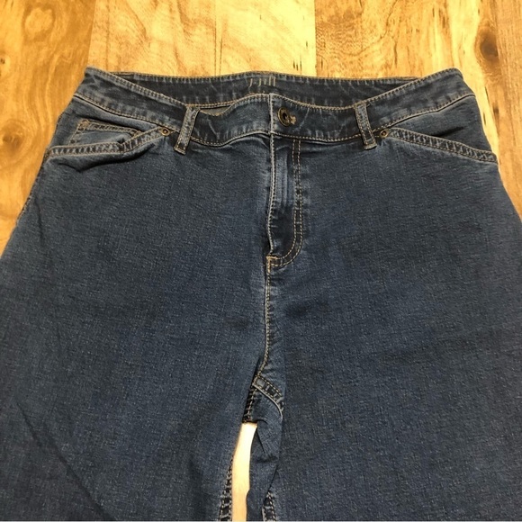 J. Jill Denim Blue Jeans Womens 10 Petite Tried True Fit Bootcut Stretch - Picture 4 of 12